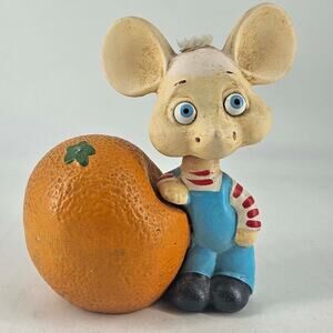 RARE Vintage Topo Gigio Shaking Head Bank Ed Sullivan Show Mouse Bobblehead